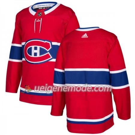 Herren Eishockey Montreal Canadiens Trikot Blank Adidas 2017-2018 Rot Authentic